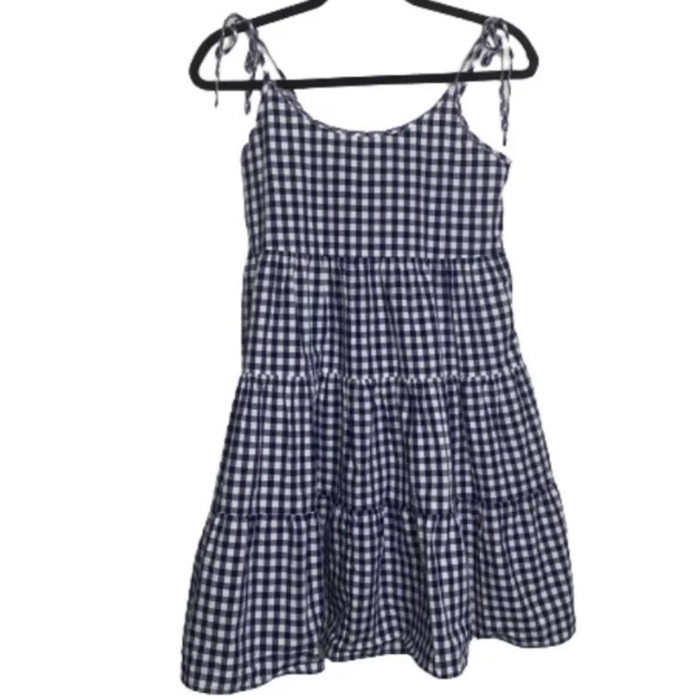 Vineyard Vines Blue White Gingham Checkered Dress